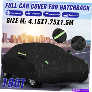 �J�[�J�o�[ 190t�t���n�b�`�o�b�N�J�[�J�o�[�h�����O�����C���X�m�[�v���e�N�^�[���O���� 190T Full Hatchback Car Cover Waterproof UV Rain Snow Protector Outdoor Indoor�y���s�A���i�z