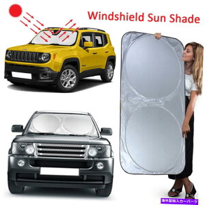 J[Jo[ ܂肽݉\ȑ傫ȃTVF[hI[gJ[tgAoEBhV[hoCU[ubNUVJo[ Foldable Large Sun Shade Auto Car Front Rear Van Windshield Visor Block UV Cover