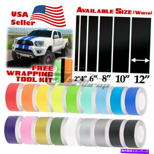 J[Jo[ g^gbNXgCv10tB[g / 20tB[g̃}bgJ[[VOXgCvrj[bvfJ[ Matte Color Racing Stripes Vinyl Wrap Decal For Toyota Truck Stripe 10FT / 20FT