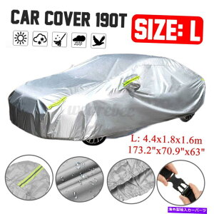 J[Jo[ nb`obNtJ[Jo[hUV_XgJ/Oی14.4tB[gč Hatchback Full Car Cover Waterproof UV Dust Rain In/Outdoor Protection 14.4ft US