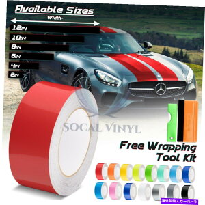 J[Jo[ ZfXxcXgCv25tB[g / 50tB[ĝ߂̃OXJ[[VOXgCvrj[bvfJ[ Gloss Color Racing Stripes Vinyl Wrap Decal For Mercedes Benz Stripe 25FT / 