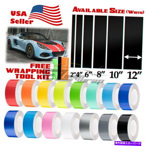 J[Jo[ OXJ[[VOXgCvlotusXgCvXebJ[p̃rj[bvfJ[25tB[g / 50tB[g Gloss Color Racing Stripes Vinyl Wrap Decal For Lotus Stripe Sticker 25FT / 50FT