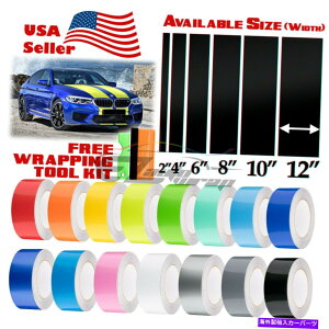 J[Jo[ Gloss Color Racing Stripes BMW StripeXebJ[fJ[25tB[g / 50tB[gp̃rj[bv Gloss Color Racing Stripes Vinyl Wrap For BMW Stripe Sticker Decal 25FT / 50FT