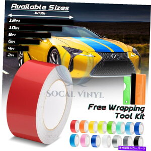J[Jo[ NTXp̌J[[VOXgCvrj[bv́A10tB[g / 20tB[gSTRIPEł Gloss Color Racing Stripes Vinyl Wrap For Lexus IS ES GS Stripe 10FT / 20FT