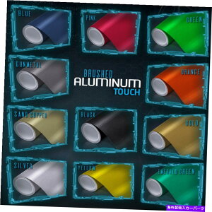 カーカバー ブラシ付きアルミニウムメタリックビニールフィルムラップステッカーデカールバブルフリーエア - カスタム Brushed Aluminum Metallic Vinyl Film Wrap Sticker Decal Bubble Free Air - Custom