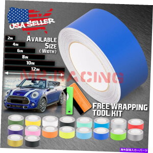 J[Jo[ ~jN[p[XgCv10tB[g / 20tB[g̃}bgJ[[VOXgCvrj[bvfJ[ Matte Color Racing Stripes Vinyl Wrap Decal For Mini Cooper Stripe 10FT / 20FT