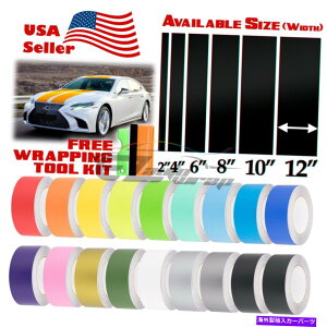 J[Jo[ NTXp̃}bgJ[[VOXgCvrj[bvXebJ[10tB[g / 20tB[gł Matte Color Racing Stripes Vinyl Wrap Sticker For Lexus IS ES GS 10FT / 20FT