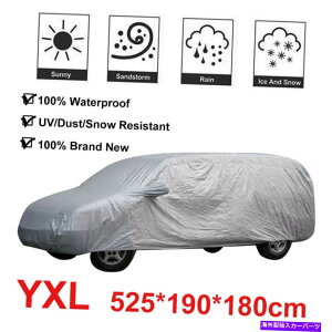 J[Jo[ YXL 210DtJ[Jo[OzUVC_Xgی525 x 190 x 180cm YXL 210D Full Car Cover Outdoor Sun UV Rain Dust Protection 525 x 190 x 180cm