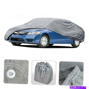 J[Jo[ z_VrbN̎Ԃ̃Jo[06-14OʋCz_Xgv[tی Car Cover for Honda Civic 06-14 Outdoor Breathable Sun Dust Proof Protection