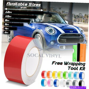 J[Jo[ ~jN[p[XgCv10tB[g / 20tB[gp̃OXJ[[VOXgCvrj[bvfJ[ Gloss Color Racing Stripes Vinyl Wrap Decal For Mini Cooper Stripe 10FT / 20FT