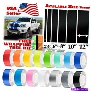 J[Jo[ g^gbNXgCv25tB[g / 50tB[gp̃OXJ[[VOXgCvrj[bvfJ[ Gloss Color Racing Stripes Vinyl Wrap Decal For Toyota Truck Stripe 25FT / 50FT