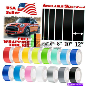 J[Jo[ ~jN[p[XgCv25tB[g / 50tB[gp̃OXJ[[VOXgCvrj[bvfJ[ Gloss Color Racing Stripes Vinyl Wrap Decal For Mini Cooper Stripe 25FT / 50FT