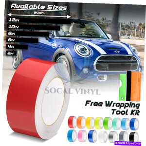 J[Jo[ ~jN[p[XgCv25tB[g / 50tB[gp̃OXJ[[VOXgCvrj[bvfJ[ Gloss Color Racing Stripes Vinyl Wrap Decal For Mini Cooper Stripe 25FT / 50FT