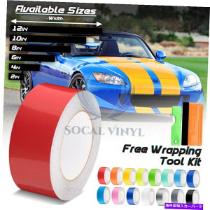 J[Jo[ z_S2000XgCvXebJ[̂߂̃OXJ[[VOXgCvrj[bv10tB[g / 20tB[g Gloss Color Racing Stripes Vinyl Wrap For Honda S2000 Stripe Sticker 10FT / 20FT