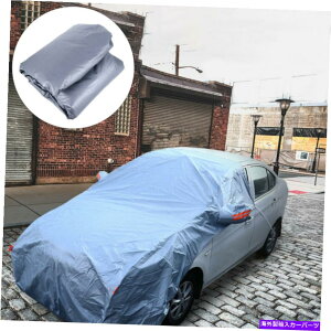 J[Jo[ 1PCn[tJ[Jo[pIȃtgKX̃Jo[J[t[hیJo[ 1Pc Half Car Cover Practical Windshield Snow Cover Car Hood Protective Cover