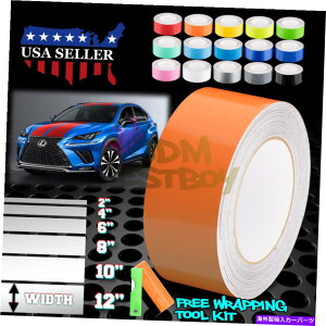 J[Jo[ NTXp̌J[[VOXgCvrj[bv́A25tB[g / 50tB[g̃XebJ[ł Gloss Color Racing Stripes Vinyl Wrap For Lexus IS ES GS Sticker 25FT / 50FT