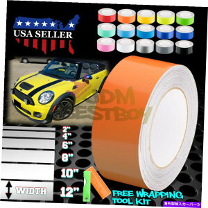 J[Jo[ ~jN[p[XgCv10tB[g / 20tB[gp̃OXJ[[VOXgCvrj[bvfJ[ Gloss Color Racing Stripes Vinyl Wrap Decal For Mini Cooper Stripe 10FT / 20FT