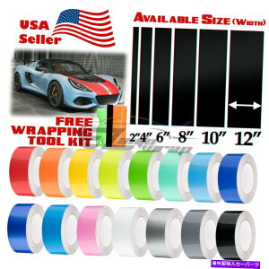 J[Jo[ [^XXgCvXebJ[p̃OXJ[[VOXgCvrj[bvfJ[10tB[g / 20tB[g Gloss Color Racing Stripes Vinyl Wrap Decal For Lotus Stripe Sticker 10FT / 20F