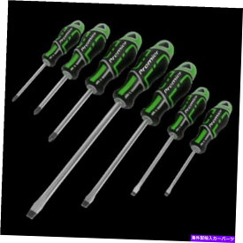 カーカバー SEALEY 7PC GRIPMAX DRIGHTRIVER SET -HI -VIS GREEN Sealey 7pc GripMAX Screwdriver Set - Hi-Vis Green