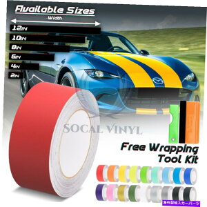 J[Jo[ }bgJ[[VOXgCv}c_~A^MX-5XgCv10tB[g / 20tB[g̃}bgJ[[VOXgCvbv Matte Color Racing Stripes Vinyl Wrap For Mazda Miata MX-5 Stri