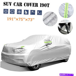J[Jo[ SUV̉Oz_XgXNb`CXm[̖h̃tJ[Jo[ׂĂ̓VC Full Car Cover for SUV Outdoor Sun Dust Scratch Rain Snow Waterproof All Weather