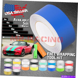 J[Jo[ }bgJ[[VOXgCv}c_~A^MX-5XgCv10tB[g / 20tB[g̃}bgJ[[VOXgCvbv Matte Color Racing Stripes Vinyl Wrap For Mazda Miata MX-5 Stri