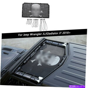 J[Jo[ [tTVF[hbVTVF[hgbvJo[W[vO[JL JT 18+̃A`UVoCU[ Roof Sunshade Mesh Sun Shade Top Cover Anti-UV Visor For Jeep Wrangler JL JT 18+