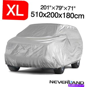 �J�[�J�o�[ XL�t��SUV�J�[�J�o�[�������O�_�X�g�ی앁�ՓI�ȃe�����C�h XL Full SUV Car Cover Indoor Outdoor Dust Protection Universal For Kia Telluride�y���s�A���i�z