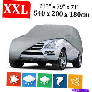 J[Jo[ xxljo[TSUVJ[Jo[hOXg[WC_XgUVی XXL Universal SUV Car Cover Waterproof Outdoor Storage Rain Dust UV Protection
