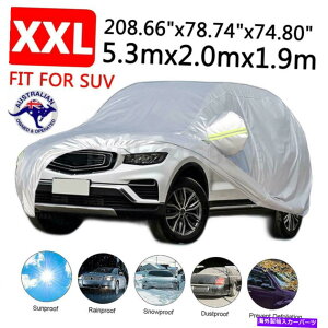 �J�[�J�o�[ xxl�T�C�Y���j�o�[�T��SUV�t���J�[�́A�W�b�p�[�t���̂��ׂĂ̋C�ەی���J�o�[���܂� ^ XXL Size Universal SUV Full Car Cover All Weather Protection with Zipper ^�y���s�A���i�z