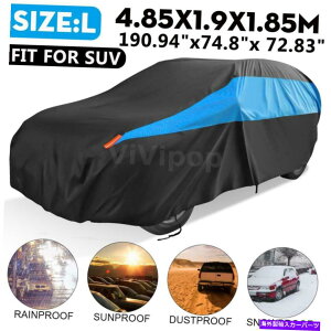 J[Jo[ 191x75x73injo[TSUVJ[Jo[AEghA_XgTVF[hRh 191x75x73in Universal SUV Car Cover Outdoor Dust Sun Shade Resistant Waterproof