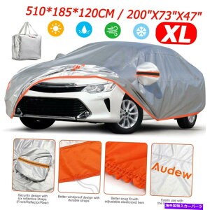J[Jo[ audew xlTCYJ[tJo[hzUVJRی AUDEW XL Size Car Full Cover Waterproof Sun Snow UV Rain Resistant Protection