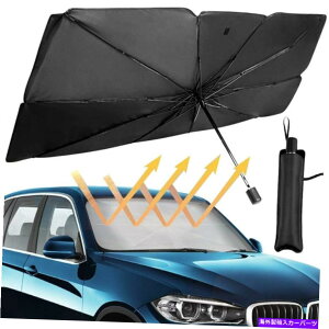 J[Jo[ 125/145 cm܂肽݉\ȎԃtgKXTVF[hPUVJo[MfM 125/145 cm Foldable Car Windshield Sun Shade Umbrella UV Cover Heat Insulation
