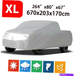 J[Jo[ 264 "sbNAbvgbNJo[C/O_XgGMCVG3500HDN[LuLBɓKĂ܂ 264" Pickup Truck Cover In/Outdoor Dust UV Fit for GMC Sierra 3500HD Crew Cab LB