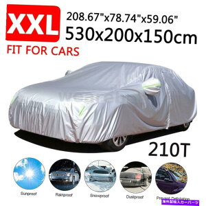 �J�[�J�o�[ ���j�o�[�T���J�[�J�o�[ +�W�b�p�[�h�A�h���h�oUV�ϐ����Oxxl Universal Car Cover + Zipper Door Waterproof Dust-proof UV Resistant Outdoor XXL�y���s�A���i�z