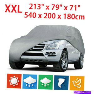 J[Jo[ htJ[Jo[C_XgGXJ[hGMC[R̂߂ׂ̂Ă̋Cەی Waterproof Full Car Cover Rain Dust All Weather Protector For Escalade GMC Yukon
