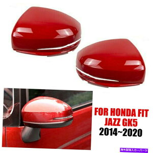 J[Jo[ z_tBbgWYGK5 2014-2020pobNr[TChAr[~[Jo[LbvVF Rearview Side Rear View Mirror Cover Cap Shell For Honda Fit Jazz GK5 2014-2020