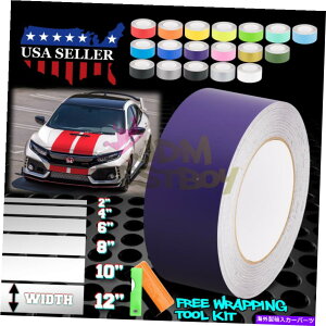 J[Jo[ z_VrbNXgCv25tB[g / 50tB[gp}bgJ[[VOXgCvrj[bvXebJ[ Matte Color Racing Stripes Vinyl Wrap Sticker For Honda Civic Stripe 25FT / 50FT
