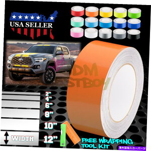 J[Jo[ g^gbNXgCv25tB[g / 50tB[gp̃OXJ[[VOXgCvrj[bvfJ[ Gloss Color Racing Stripes Vinyl Wrap Decal For Toyota Truck Stripe 25FT / 50FT