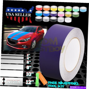 J[Jo[ }bgJ[[VOXgCv}c_3XgCv25tB[g / 50tB[gp}bgJ[[VOXgCvrj[bvXebJ[ Matte Color Racing Stripes Vinyl Wrap Sticker Fo