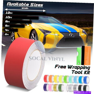 J[Jo[ NTXp̃}bgJ[[VOXgCvrj[bv25tB[g / 50tB[g̃XgCv Matte Color Racing Stripes Vinyl Wrap For Lexus IS ES GS Stripe 25FT / 50FT