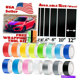 J[Jo[ z_VrbNXgCvXebJ[̂߂̃OXJ[[VOXgCvrj[bv25tB[g / 50tB[g Gloss Color Racing Stripes Vinyl Wrap For Honda Civic Stripe Sticker 25FT / 
