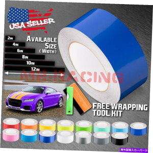 J[Jo[ AEfBTTXgCvXebJ[p̃OXJ[[VOXgCvrj[bv25tB[g / 50tB[g Gloss Color Racing Stripes Vinyl Wrap For Audi TT Stripe Sticker 25FT / 50FT