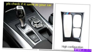 J[Jo[ BMW X5 E70 X6 E71p̃J[{t@Co[MAVtgplJo[g1PCS Carbon Fiber Gear Shift Panel Cover Trim 1pcs For BMW X5 E70 X6 E71