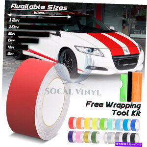 J[Jo[ z_CR-Z CRX 25tB[g / 50tB[gp̃}bgJ[[VOXgCvrj[bvXebJ[ Matte Color Racing Stripes Vinyl Wrap Sticker For Honda CR-Z CRX 25FT / 50FT