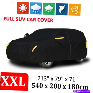 J[Jo[ XXL^SUVJo[hJ_XgXm[ubNی쉮O17tB[g XXL Large Car SUV Cover Waterproof Rain Dust Snow Black Protection Outdoor 17ft