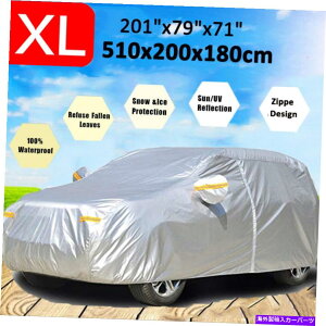 �J�[�J�o�[ XL SUV�����Ԏԗ��J�o�[�X�g�[���v���[�t�h���ʋC�z����UV�T���v���e�N�V���� XL SUV Car Vehicle Cover Stormproof Waterproof Breathable Snow UV Sun Protection�y���s�A���i�z