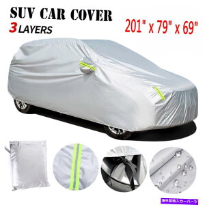 J[Jo[ 17tB[gSUVtJ[Jo[hzJʐ̕oϐی 17ft SUV Full Car Cover Waterproof Sun Rain Snow Wind Dust Resistant Protection