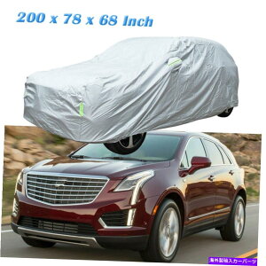 J[Jo[ LfbNXT5 XT6tJ[Jo[SUVׂĂ̓V_XgEH[^[Xm[UVϐ For Cadillac XT5 XT6 Full Car Cover SUV All Weather Dust Water Snow UV Resistant
