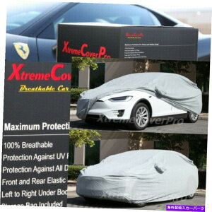J[Jo[ 2020 2021 2022eXfxʋCJ[Jo[w/~[|Pbg - O[ 2020 2021 2022 TESLA MODEL X BREATHABLE CAR COVER W/MIRROR POCKET - GREY